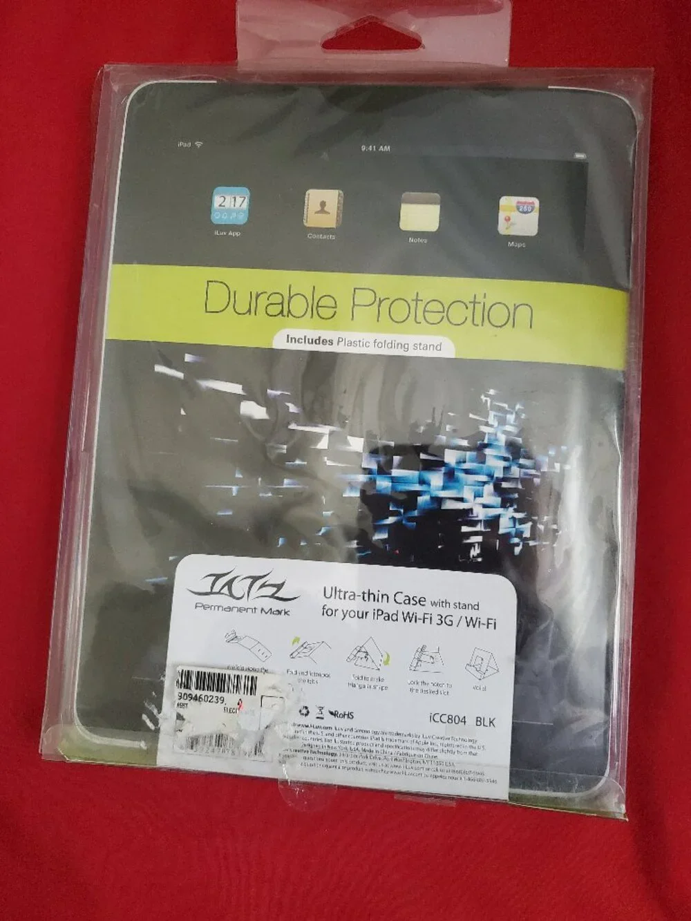 ULTRA THIN CASE ICC804 BLACK IPAD DURABLE PROTECTION CASE